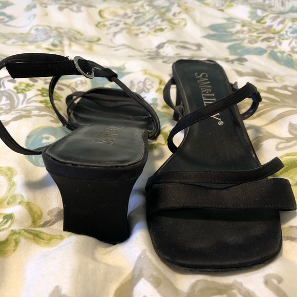 Black Strappy Kitten Heel - Picture 2 of 3